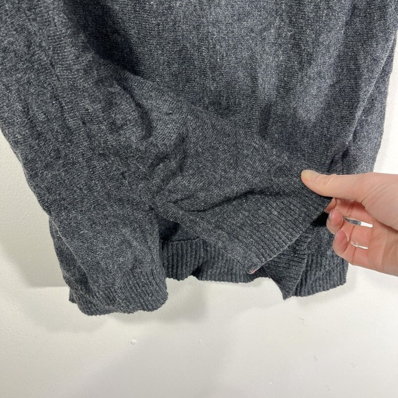 Boden Gray Cowl‎ Neck Short Sleeve Cashmere Angora Blend Long Sweater Women's 2 - Picture 3 of 6